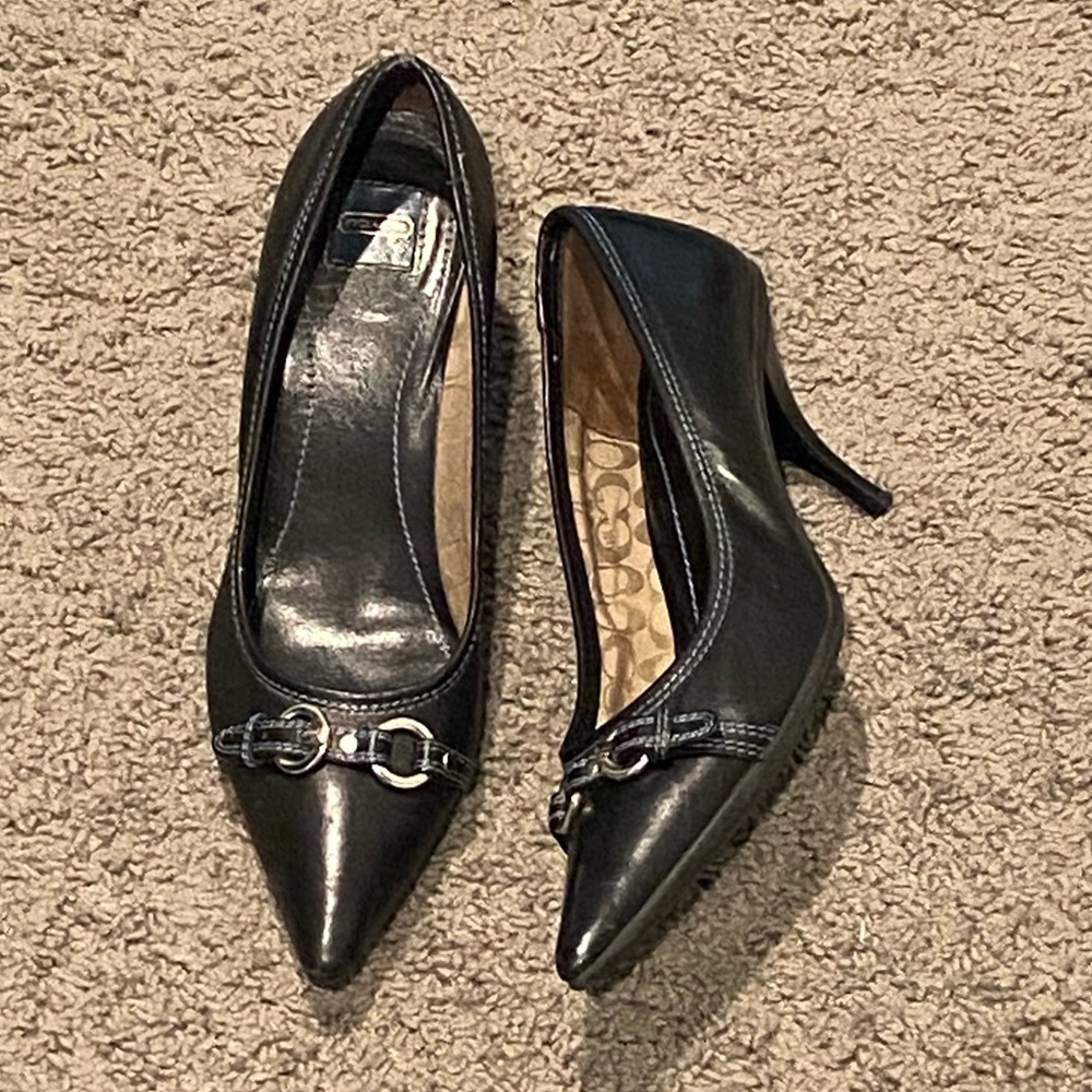 Coach black heels